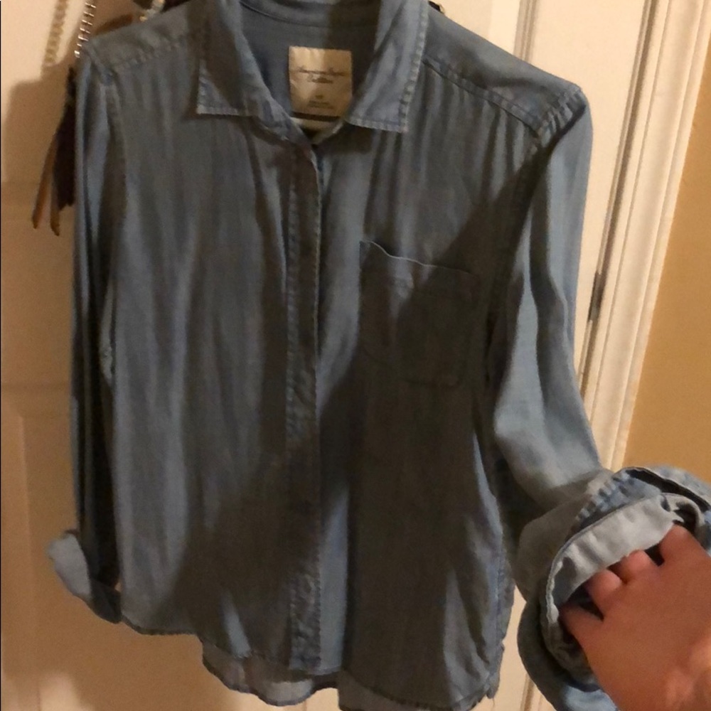 Jean button up